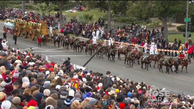 20-mule team wagons Rose Parade 2018